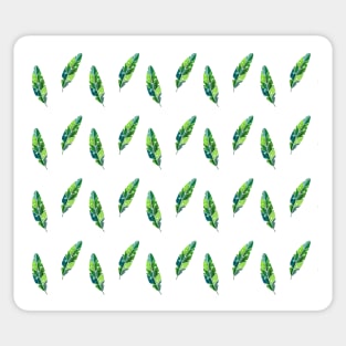 Banana Leaf Pattern2 Modern Watercolor Illustration Sticker